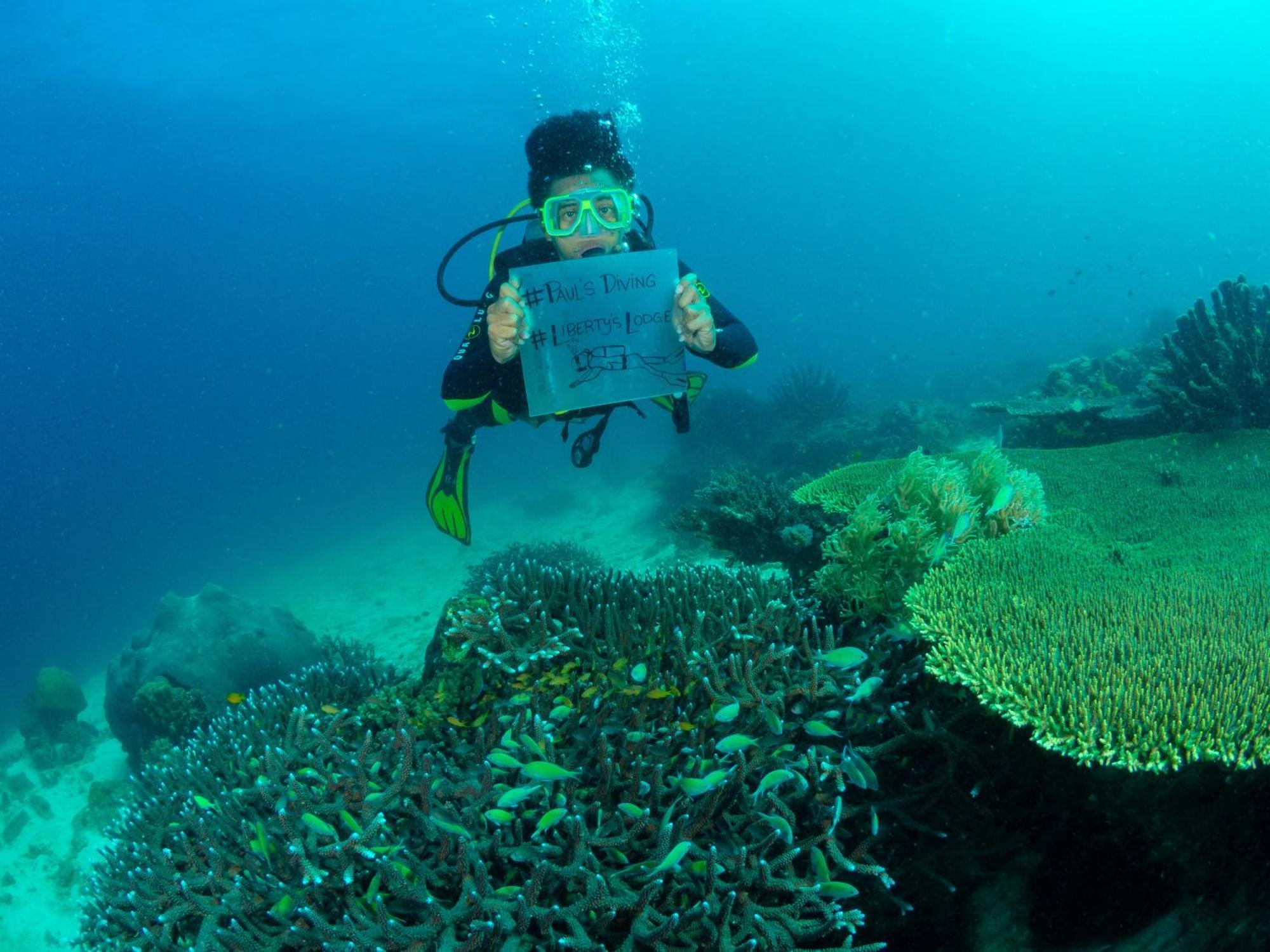 Liberty'S Lodge And Diving - Apo Island Dumaguete City Buitenkant foto